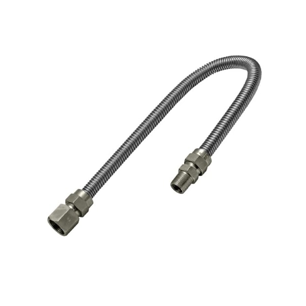 Flextron Gas Line Hose 5/8'' O.D.x36'' Length 3/4" FIPx1/2" MIP Fittings, Stainless Steel Flexible Connector FTGC-SS12-36Q - main